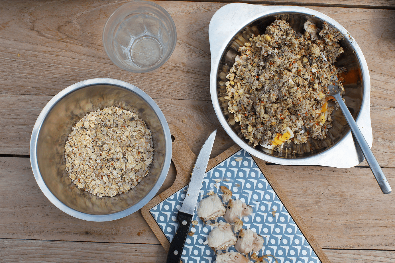 What protein sources should be combined with Sanalio?