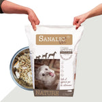 Sac Sanalio Adulte 10kg – Nourriture naturelle chien 89% digestibilité, grand format éleveurs